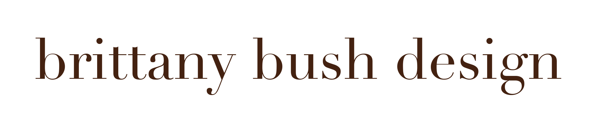 brittany bush design logo